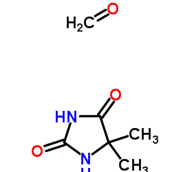 5,5-Dimethyl-2,4-imidazolidinedione-formaldehyde (1:1)结构式