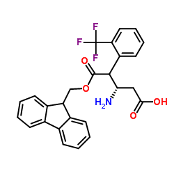 fmoc-(s)-3-amino-4-(2-trifluoromethyl-phenyl)-butyric acid Structure