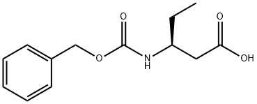 (s)-3-n-cbz-amino-pentanoic acid Structure
