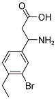 3-(3-BROMO-4-ETHYLPHENYL)-BETA-ALANINE structure