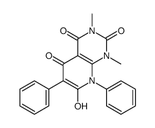 7-Hydroxy-1,3-dimethyl-6,8-diphenylpyrido[2,3-d]pyrimidine-2,4,5( 1H,3H,8H)-trione Structure