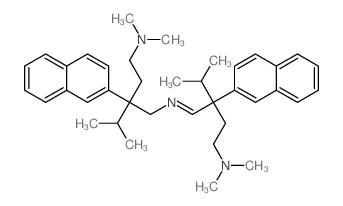 1,4-Butanediamine,N1-[2-[2-(dimethylamino)ethyl]-3-methyl-2-(2-naphthalenyl)butylidene]-N4,N4-dimethyl-2-(1-methylethyl)-2-(2-naphthalenyl)-结构式