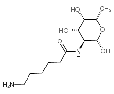 N-(ε-Aminocaproyl)-β-L-fucopyranosylamine Structure