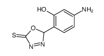 2-(4-amino-2-hydroxyphenyl)-2H-1,3,4-oxadiazole-5-thione Structure