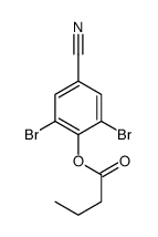 2,6-dibromo-4-cyanophenyl butyrate Structure