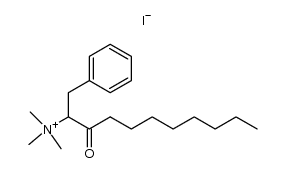 N,N,N-trimethyl-3-oxo-1-phenylundecan-2-aminium iodide结构式