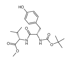 Boc-L-Tyr-L-Val-OMe Structure