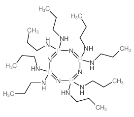 1,3,5,7,2,4,6,8-Tetrazatetraphosphocine,2,2,4,4,6,6,8,8-octahydro-2,2,4,4,6,6,8,8-octakis(propylamino)- (7CI,8CI,9CI) Structure