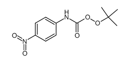 (4-nitro-phenyl)-peroxycarbamic acid tert-butyl ester Structure