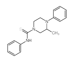 3-methyl-N,4-diphenyl-piperazine-1-carbothioamide结构式