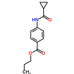 Propyl 4-[(cyclopropylcarbonyl)amino]benzoate Structure