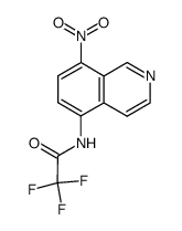 2,2,2-trifluoro-N-(8-nitroisoquinolin-5-yl)acetamide Structure