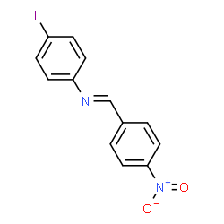 (4-iodophenyl)(4-nitrobenzylidene)amine Structure