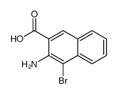 3-amino-4-bromonaphthalene-2-carboxylic acid structure