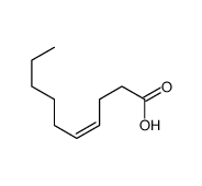 (Z)-4-decenoic acid Structure