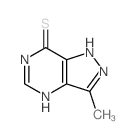 9-methyl-2,4,7,8-tetrazabicyclo[4.3.0]nona-3,6,9-triene-5-thione structure