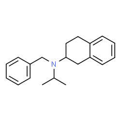 1,2,3,4-Tetrahydro-N-(1-methylethyl)-N-(phenylmethyl)-2-naphthalenamine结构式