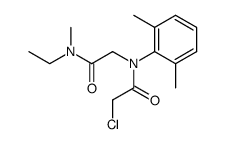 2-Chloro-N-(2,6-dimethyl-phenyl)-N-[(ethyl-methyl-carbamoyl)-methyl]-acetamide Structure