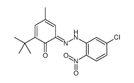 2-tert-butyl-6-[(5-chloro-2-nitrophenyl)hydrazinylidene]-4-methylcyclohexa-2,4-dien-1-one Structure