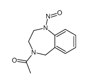 1-(1-nitroso-3,5-dihydro-2H-1,4-benzodiazepin-4-yl)ethanone Structure