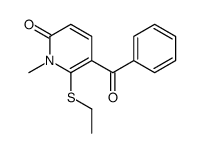 5-benzoyl-6-ethylsulfanyl-1-methylpyridin-2-one Structure