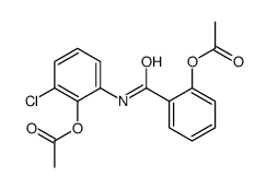 [2-[(2-acetyloxy-3-chlorophenyl)carbamoyl]phenyl] acetate Structure