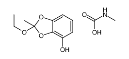 2-ethoxy-2-methyl-1,3-benzodioxol-4-ol,methylcarbamic acid Structure