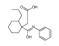 2-[1-(phenylcarbamoyl)-2-propylcyclohexyl]acetic acid Structure