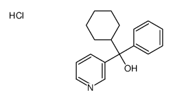 alpha-Cyclohexyl-alpha-(3-pyridyl)benzyl alcohol hydrochloride Structure