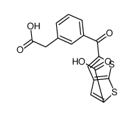 2-[3-(carboxymethyl)benzoyl]thieno[2,3-b]thiophene-5-carboxylic acid Structure