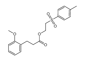 3-(2-methoxyphenyl)propionic acid 2-(toluene-4-sulfonyl)ethyl ester结构式