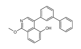 1-methoxy-4-(3-phenylphenyl)isoquinolin-5-ol结构式