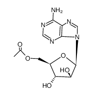 9-(5-O-acetyl-β-D-arabinofuranosyl)adenine结构式