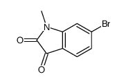 6-溴-1-甲基吲哚-2,3-二酮结构式