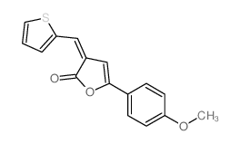 5-(4-methoxyphenyl)-3-(thiophen-2-ylmethylidene)furan-2-one structure