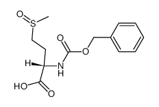 4-(methylsulfinyl)-2-[[(phenylmethoxy)carbonyl]amino]-(2S)-butanoic acid Structure