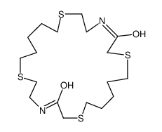 1,7,13,19-tetrathia-4,16-diazacyclotetracosane-3,17-dione结构式