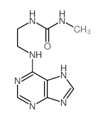 3-methyl-1-[2-(5H-purin-6-ylamino)ethyl]urea结构式