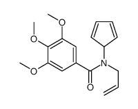 N-Allyl-N-(2,4-cyclopentadien-1-yl)-3,4,5-trimethoxybenzamide structure