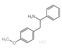 Phenethylamine, p-methoxy-.alpha.-phenyl-, hydrochloride picture