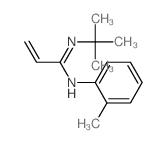 N-(2-methylphenyl)-N-tert-butyl-prop-2-enimidamide structure