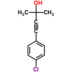 4-(4-Chlorophenyl)-2-methyl-3-butyn-2-ol Structure