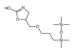 5-[3-[(Trimethylsilyloxy)dimethylsilyl]propoxymethyl]oxazolidin-2-one Structure