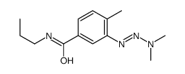 3-(dimethylaminodiazenyl)-4-methyl-N-propylbenzamide Structure