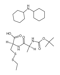 Boc-Ala-Cys(SEt)-OH*DCHA结构式