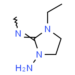 1-Imidazolidinamine,3-ethyl-2-(methylimino)-(9CI)结构式