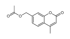 7-acetoxymethyl-4-methylcoumarin Structure