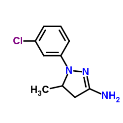 1-(3-Chlorophenyl)-5-methyl-4,5-dihydro-1H-pyrazol-3-amine Structure