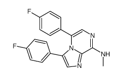 3,5-bis(4-fluorophenyl)-N-methylimidazo[1,2-a]pyrazin-8-amine结构式