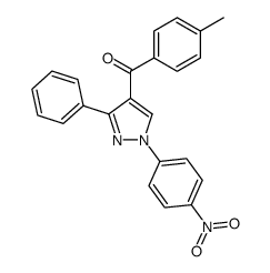 (1-(4-nitrophenyl)-3-phenyl-1H-pyrazol-4-yl)(p-tolyl)methanone Structure